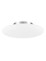 Plafoniera Nova Luce Pressione, crom satinat/sticla opal, 3x12W, cod 620441