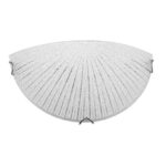 Aplica Nova Luce Shell, crom/sticla structurata, 1x12 W, cod 702201