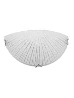 Aplica Nova Luce Shell, crom/sticla structurata, 1x12 W, cod 702201