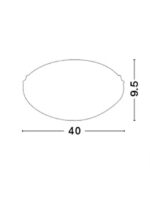 Plafoniera Nova Luce Shell, crom/sticla structurata, 3x12 W, cod 702203 - imagine 4