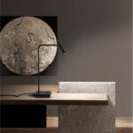 Lampa de masa Nova Luce Sicily, negru satinat, 3 W, cod 7140182