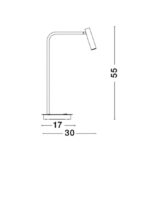 Lampa de masa Nova Luce Sicily, negru satinat, 3 W, cod 7140182 - imagine 4