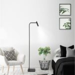 Lampadar Nova Luce Sicily, negru satinat, 3 W, cod 7140183