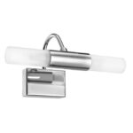 Lampa de baie Nova Luce Dritto, aluminiu cromat, 2x5 W, cod 71606601