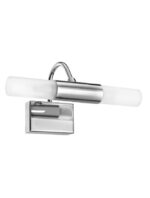 Lampa de baie Nova Luce Dritto, aluminiu cromat, 2x5 W, cod 71606601