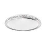 Plafoniera Nova Luce Palermo, crom/sticla/cristal K9, LED 3x12 W, cod 7311402