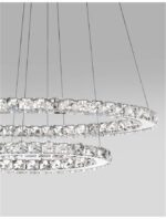 Suspensie Nova Luce Celine, crom/cristal, led 40 W, cod 7403001 - imagine 6