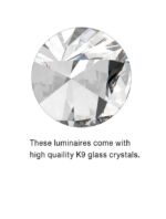 Suspensie Nova Luce Celine, crom/cristal, led 40 W, cod 7403001 - imagine 2