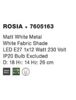 Lampa de masa alba Nova Luce Rosia, 1x5 W, cod 7605163 - imagine 3