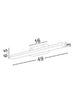 Lampa de baie Nova Luce Vanese, aluminiu cromat, 12 W, cod 787005 - imagine 3
