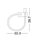 Aplica Nova Luce Geneva, alb satinat, cod 8126581 - imagine 2
