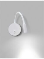 Aplica Nova Luce Jaco, alb satinat, cod 8140321