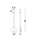 Aplica Nova Luce Jaco, alb satinat, cod 8140321 - imagine 4