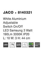 Aplica Nova Luce Jaco, alb satinat, cod 8140321 - imagine 3