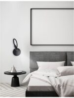 Aplica Nova Luce Jaco, negru satinat, cod 8140322