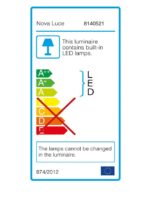 Aplica Nova Luce Laredo, alb satinat, 3 W, cod  8140521 - imagine 2