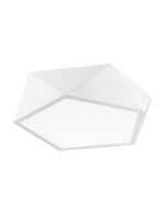 Plafoniera Nova Luce Darius, alb mat/acril alb, 4x12 W, cod 8186201