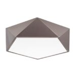 Plafoniera Nova Luce Darius, bronz mat/acril alb, 4x12 W, cod 8186205
