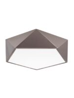 Plafoniera Nova Luce Darius, bronz mat/acril alb, 4x12 W, cod 8186205