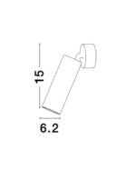 Aplica Nova Luce Dexter, alb satinat, 1x35 W, cod 821602 - imagine 4