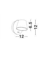 Aplica Nova Luce Amadeo, alb mat, cod 8223601 - imagine 4