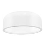 Plafoniera Nova Luce Perleto, alb mat/acril alb, 2x12 W, cod 826806
