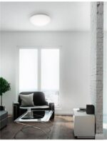 Plafoniera Nova Luce Brest, sticla opal, 2x12 W, cod 832403 - imagine 4