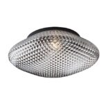 Plafoniera de baie Nova Luce Sens, sticla fume, 1x12 W, cod 838124