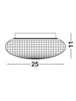 Plafoniera de baie Nova Luce Sens, sticla fume, 1x12 W, cod 838124 - imagine 3