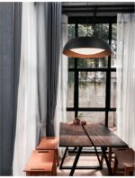 Pendul Nova Luce Landon, negru/cooper, 40 W, cod 86009 - imagine 6