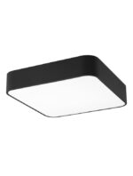 Plafoniera Nova Luce Ragu, negru mat/acril alb, 4x12 W, cod 866607