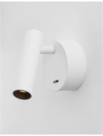 Aplica Nova Luce Clip , alb satinat, 3 W, cod 9030201