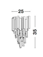 Aplica Nova Luce Grane, auriu satinat, 10 W, cod 9050100 - imagine 4