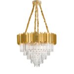 Lustra Nova Luce Grane, auriu satinat, 60 W, cod 9050110