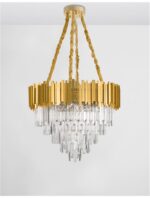 Lustra Nova Luce Grane, auriu satinat, 60 W, cod 9050110 - imagine 7
