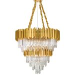 Lustra Nova Luce Grane, auriu satinat, 100 W, cod 9050120