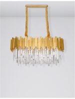 Lustra Nova Luce Grane, auriu satinat, 40 W, cod 9050130 - imagine 4