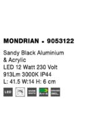 Lampa de baie Nova Luce Mondrian, aluminiu/acril alb, 12 W, cod 9053122 - imagine 3