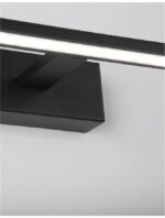 Lampa de baie Nova Luce Livia, negru mat, 30 W, cod 9053302 - imagine 3