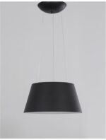 Suspensie Nova Luce Volcano, negru/alb, 33 W, cod 9077881 - imagine 10