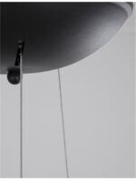 Suspensie Nova Luce Volcano, negru/alb, 33 W, cod 9077881 - imagine 5