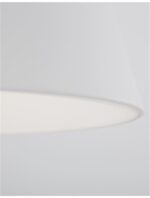 Suspensie Nova Luce Volcano, alb, 33 W, cod 9077882 - imagine 8