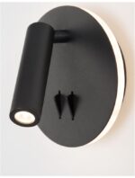 Aplica Nova Luce Penor, negru satinat, cod 9081222 - imagine 7