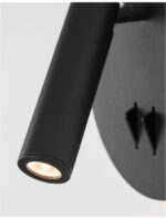 Aplica Nova Luce Penor, negru satinat, cod 9081222 - imagine 6