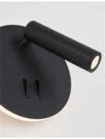 Aplica Nova Luce Penor, negru satinat, cod 9081222 - imagine 5