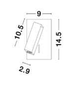 Aplica Nova Luce Dona, alb mat, cod 9081351 - imagine 4