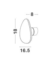 Aplica Nova Luce Cronus, LED 10W, alb satinat, cod 9084071 - imagine 4