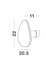 Aplica Nova Luce Cronus, LED 12W, alb satinat, cod 9084081 - imagine 4