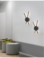 Aplica Nova Luce Reslin, LED 18W, negru satinat, cod 9100202 - imagine 11