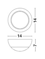Aplica Nova Luce Odin, LED 5W, alb satinat, cod 910161 - imagine 4